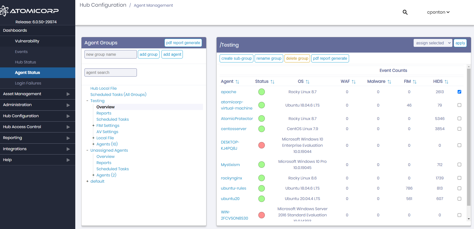 How to Delete an Agent Using the Atomic UI – Atomicorp